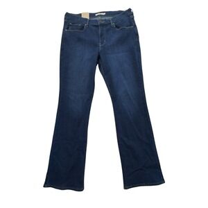 Levi's Women's Classic Bootcut Dark Blue Stretch Jeans Size 14M 32x32